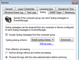 Server system logs