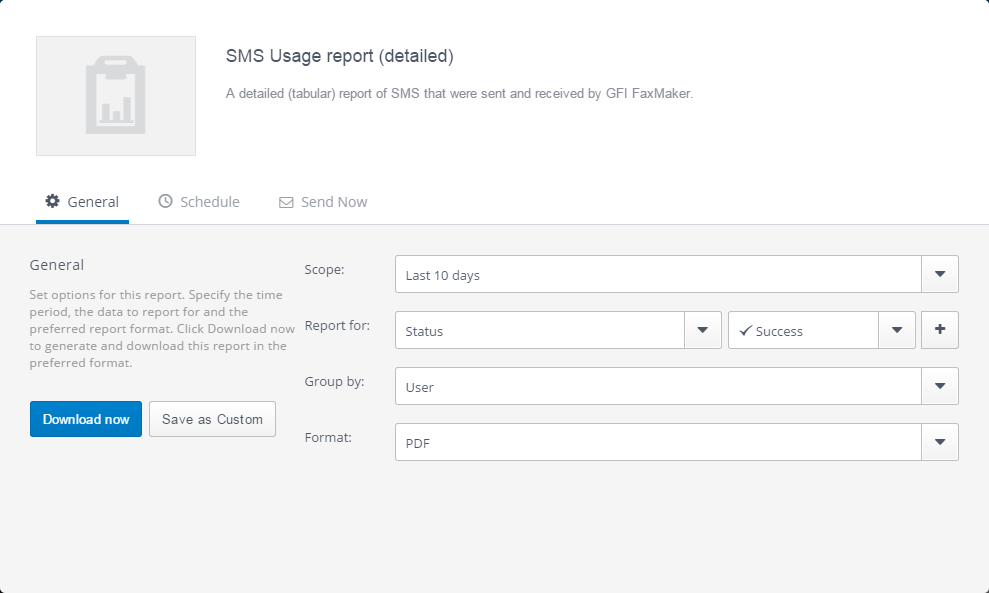 Customize Reports