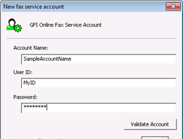 Send and receive faxes over an online fax service