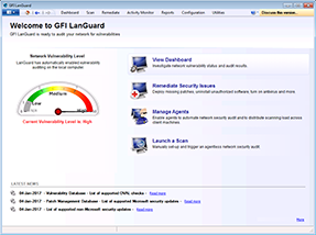 GFI LanGuard welcome screen