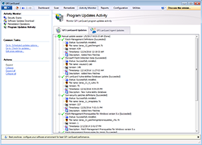 Monitoring product updates activity