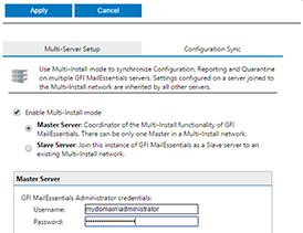 Multi server setup